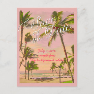 Cartão Postal De Anúncio PixDezines/salvar data/vintage hawaii