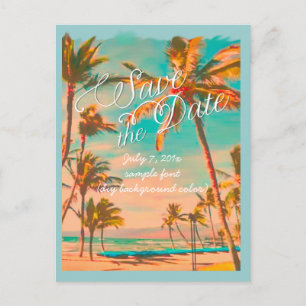Cartão Postal De Anúncio PixDezines/save the date/havaí antigo
