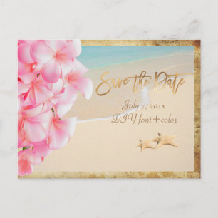 Cartão Postal De Anúncio PixDezines/save the date/vintage havaí