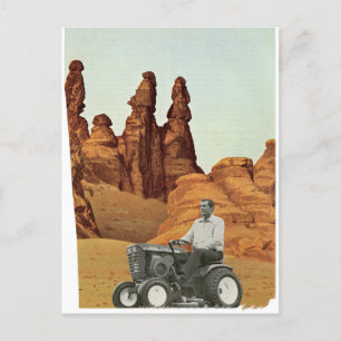 Cartão Postal De Anúncio Plano de corte imperfeito -