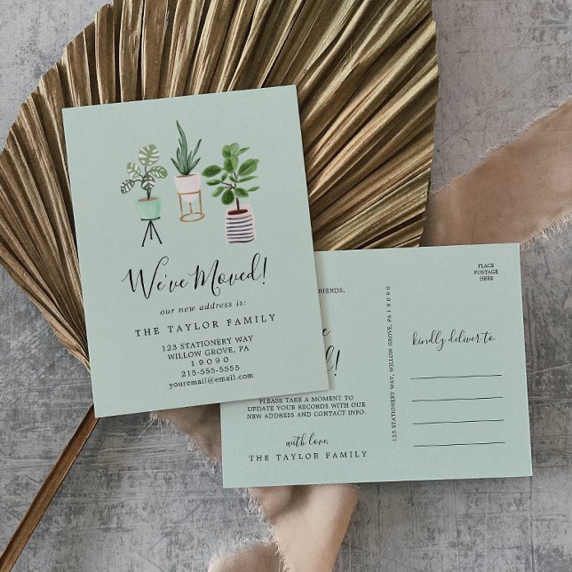 Cartão Postal De Anúncio Plantas De Casas Potentes | Movimentação da casa (Criador carregado)