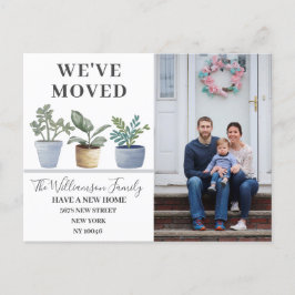 Cartão Postal De Anúncio Plantas Modernas em Vasos que Movemos