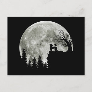 Cartão Postal De Anúncio Poodle Na Montanha Halloween Gift Para Poodle Love