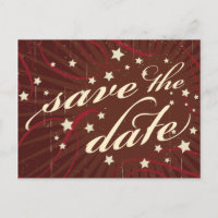 Poster Rustic: Chocolate Burgundy Salva a Data