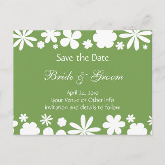 Cartão Postal De Anúncio Potência mais baixa personalizada Economize a data