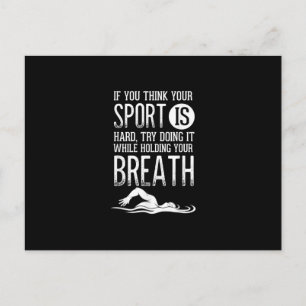 Cartão Postal De Anúncio Prática Esportiva de Nadador Natação