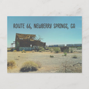 Cartão Postal De Anúncio Prédio Abandonado, Rota 66, Newberry Springs, CA