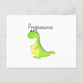 Cartão Postal De Anúncio Pregosaurus Farto Dinossauro Grávido Gravidez