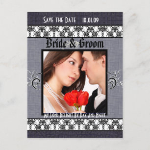 Cartão Postal De Anúncio Prêmio de Hoje! Salve a Data com Sua Foto