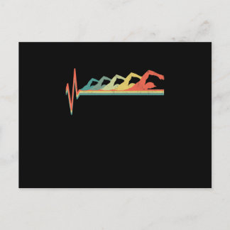 Cartão Postal De Anúncio Prêmio para Presente de Nadador