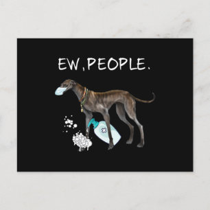 Cartão Postal De Anúncio Presente de amante de cães galgo italiano engraçad