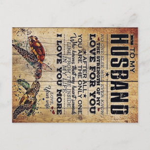 Cartão Postal De Anúncio Presente Para Meu Marido   Carta de Amor Para o Ma