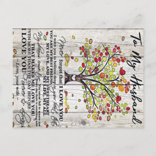 Cartão Postal De Anúncio Presente para o meu marido Linda carta para o ma