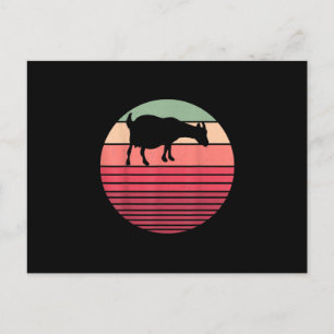 Cartão Postal De Anúncio Presentes Retro Vintage Fazendeiro Animais da Faze