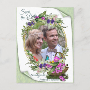 Cartão Postal De Anúncio Primavera de Verão