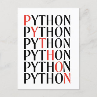 Cartão Postal De Anúncio Python