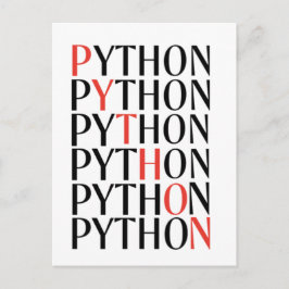 Cartão Postal De Anúncio Python