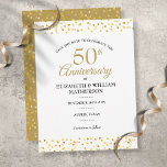 Cartão Postal De Anúncio Qualquer Ano Dourado Corações Salvem a Data<br><div class="desc">Personalizar para qualquer ano de aniversário. Um aniversário de chic salve as informações de data definidas em caracteres de chic Você pode personalizar a cor para corresponder à sua comemoração de aniversário. Projetado por Thisnotme©</div>