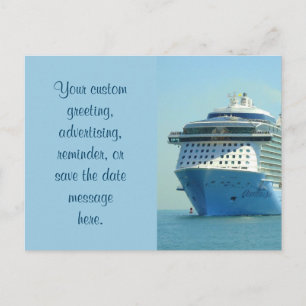 Cartão Postal De Anúncio Quantum que chama o costume