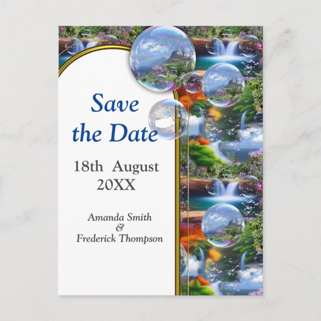 Cartão Postal De Anúncio Que mundo maravilhoso em que vivo (Frente)