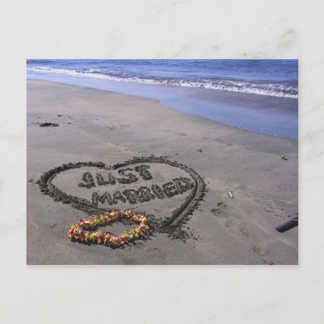 Cartão Postal De Anúncio Recem casados (Frente)