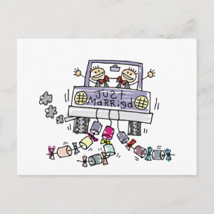 Cartão Postal De Anúncio Recem casados Gay