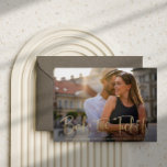 Cartão Postal De Anúncio Registre o casamento Dourado com os tíquetes Salve<br><div class="desc">Esta fotografia simples e elegante salve o cartão de data para o seu casamento de destino apresenta um moderno roteiro de ouro falso casual que diz "Livro os bilhetes". Mais ajustados de informação no verso, com uma ilustração negra de um mapa mundial para fazer isso perfeito para um casamento onde...</div>