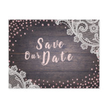 Renda rústica e madeira com brilho rosa salve a da