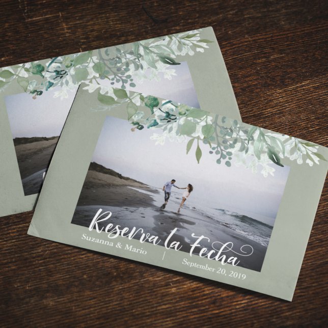 Cartão Postal De Anúncio Reserva la Fecha Salvar a Data Espanhola Ohjas (Criador carregado)