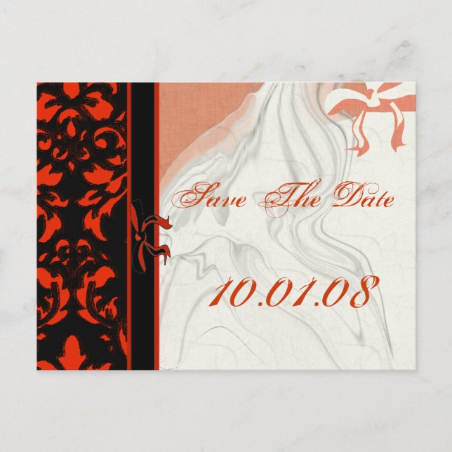 Cartão Postal De Anúncio Reserve a Data- (Frente)