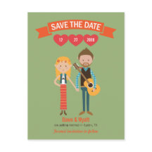 Retrato de Casal Cartoon Ilustrado Casamento