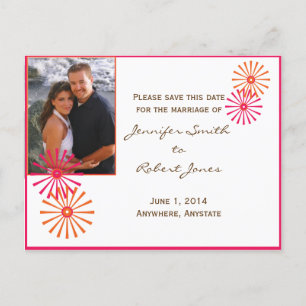 Cartão Postal De Anúncio Retro com uma torção moderna Starburst