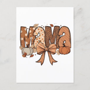 Cartão Postal De Anúncio Retro Mama Coquette Arco outono Ação de Graças