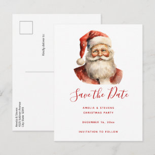 Cartão Postal De Anúncio Retro Natal Papai Noel