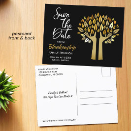 Cartão Postal De Anúncio Reunião Familiar Salve A Data Manda A Árvore Para 