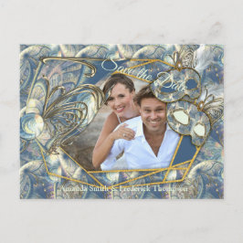 Cartão Postal De Anúncio Rich Rococo Alivios e Máscaras Dourados Românticos