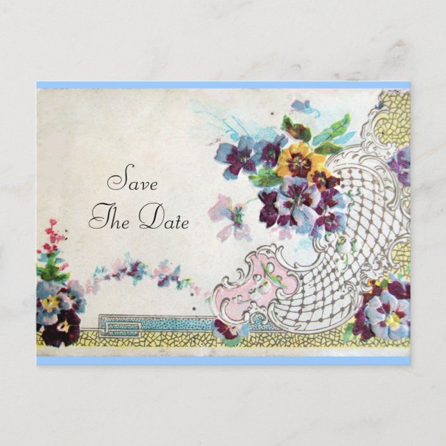 CARTÃO POSTAL DE ANÚNCIO ROMÂNTICA 2 SALVE A DATA (Frente)