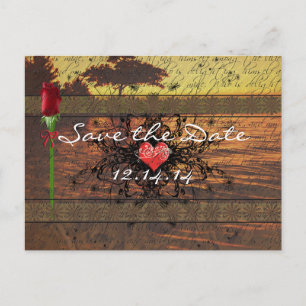 Cartão Postal De Anúncio Rosas Antigas Sépia sob as Ondas Calmantes