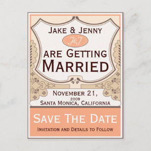 Cartão Postal De Anúncio Rótulo de Cantalupo