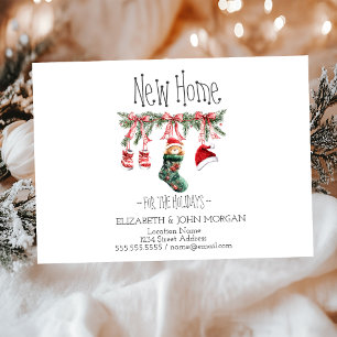 Cartão Postal De Anúncio Roupas de Natal do ursinho Santa Baby Clothesline