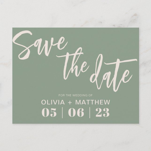 Cartão Postal De Anúncio Rustic Green (Frente)