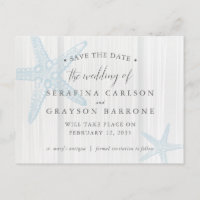 Rustic Wood Starfish Beach Casamento Salve a Data
