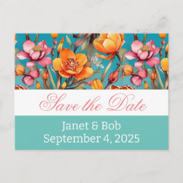 Cartão Postal De Anúncio Salvamento personalizável das pinks do cartão-post