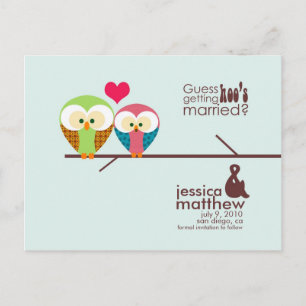 Cartão Postal De Anúncio Salvar a data