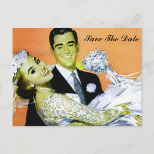 Cartão Postal De Anúncio salvar a data