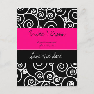 Cartão Postal De Anúncio Salvar a data