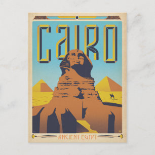Cartão Postal De Anúncio Salvar a data   Cairo, Egito