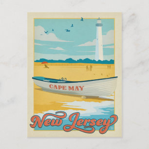 Cartão Postal De Anúncio Salvar a data   Cape May, NJ