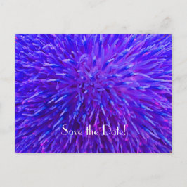 Cartão Postal De Anúncio Salvar a Data da Festa de 90 Anos, Abstrato Roxo