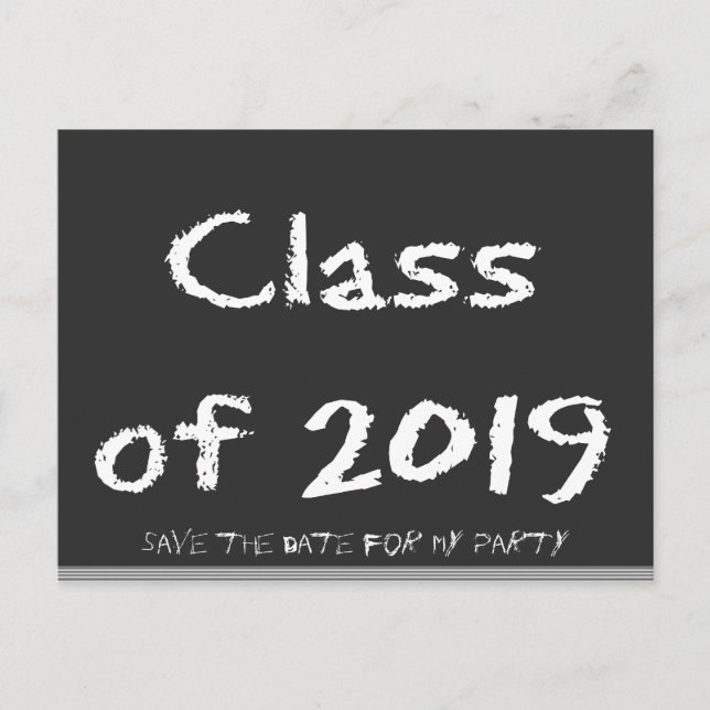 Cartão Postal De Anúncio Salvar A Data De 2019 (Frente)